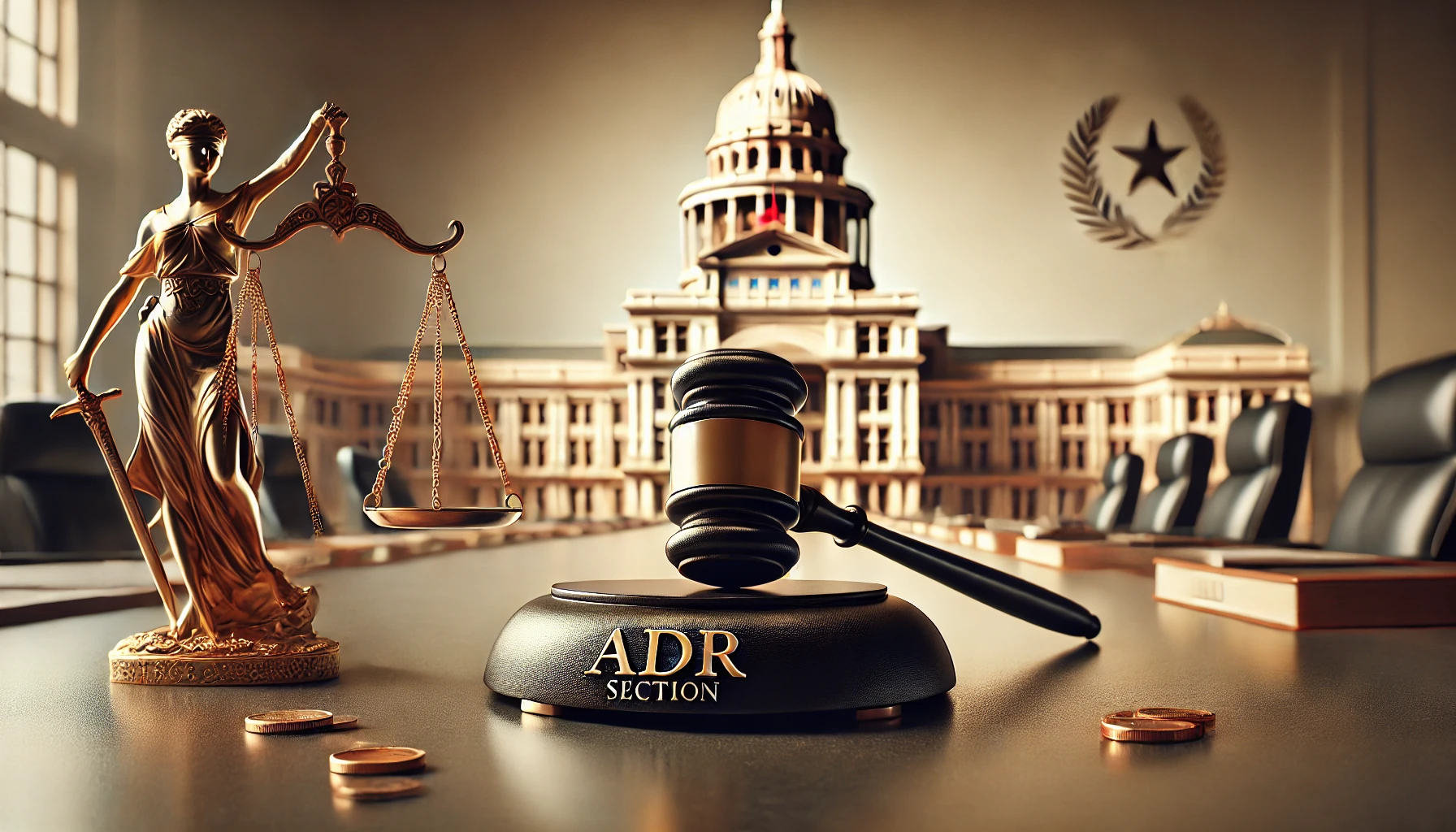 Texas Ard Example DALL·E 2024-10-24 16.00.27 - A historic courthouse in Texas with a ...